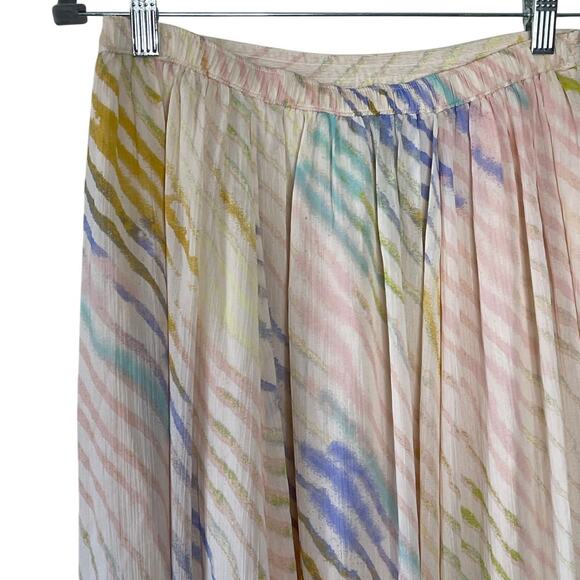 FREE PEOPLE TRUE TO YOU MULTICOLOR SHEER MAXI SKIRT SIZE XS/TP - Picture 5 of 6